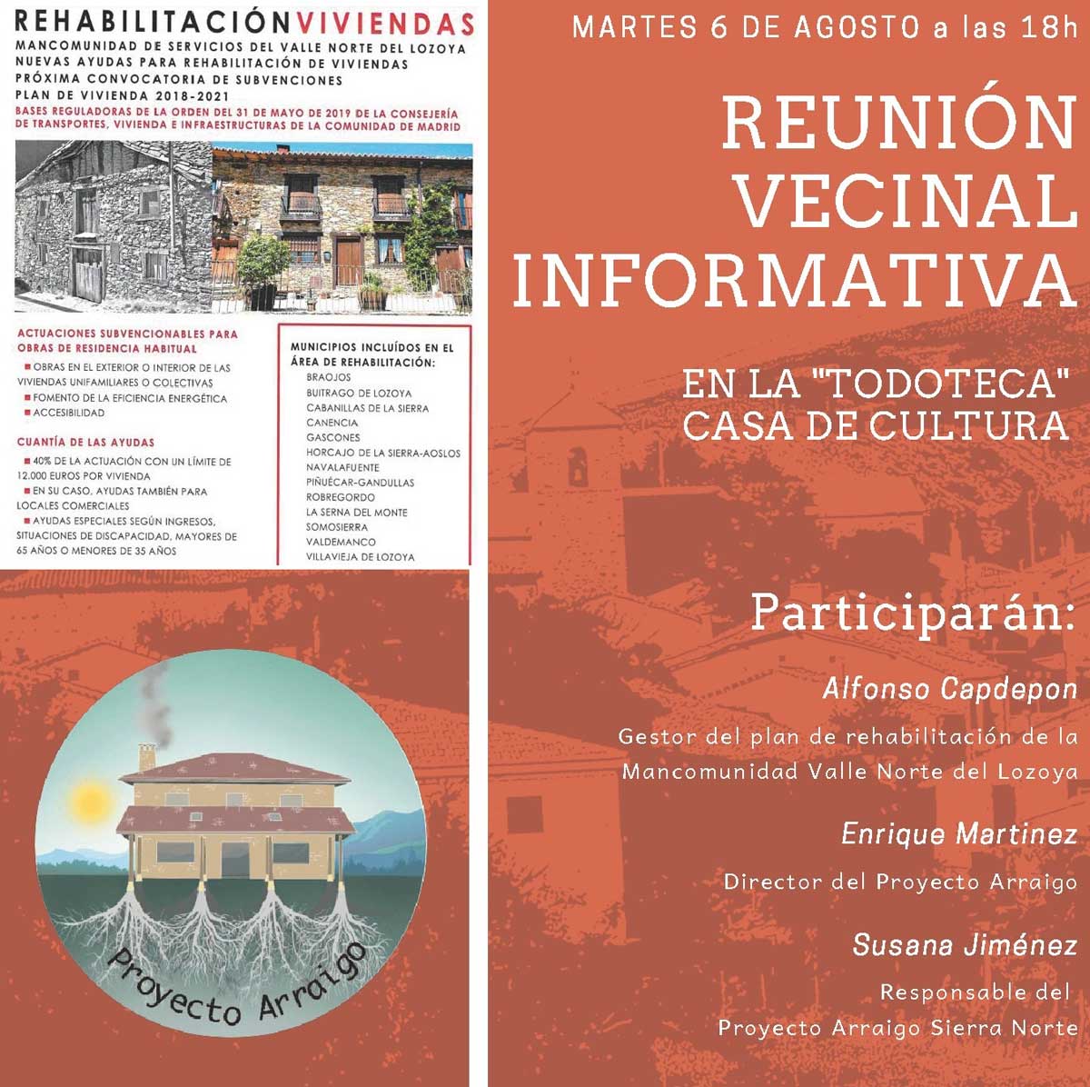 cartel reunión agosto 2019