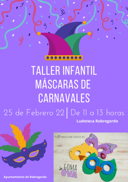 taller-infantil-máscaras-de-carnaval